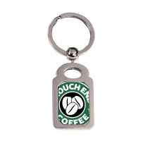 Crouch End Coffee Silver Rectangle Keychain | Artistshot