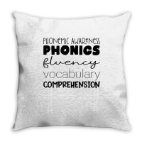 Phonemic Awareness Phonics Fluency Vocab Comprehension T Shirt Throw Pillow | Artistshot