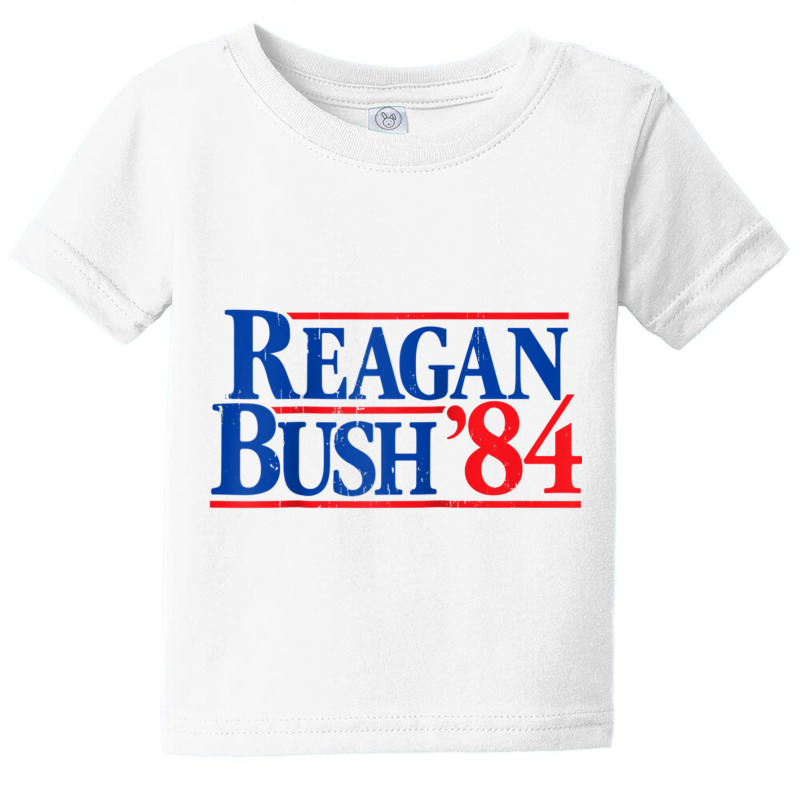 Reagan Bush '84 Vintage Republican Raglan Baseball Tee Baby Tee by cm-arts | Artistshot