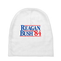 Reagan Bush '84 Vintage Republican Raglan Baseball Tee Baby Beanies | Artistshot