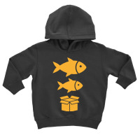 Big Fish, Little Fish, Cardboard Box Toddler Hoodie | Artistshot