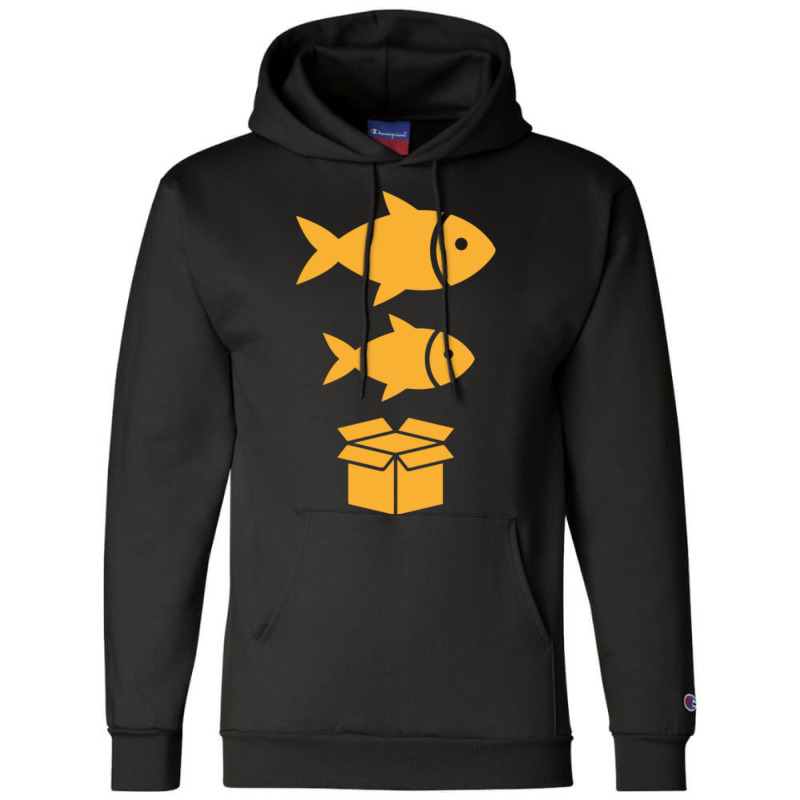 Big Fish, Little Fish, Cardboard Box Champion Hoodie by cm-arts | Artistshot