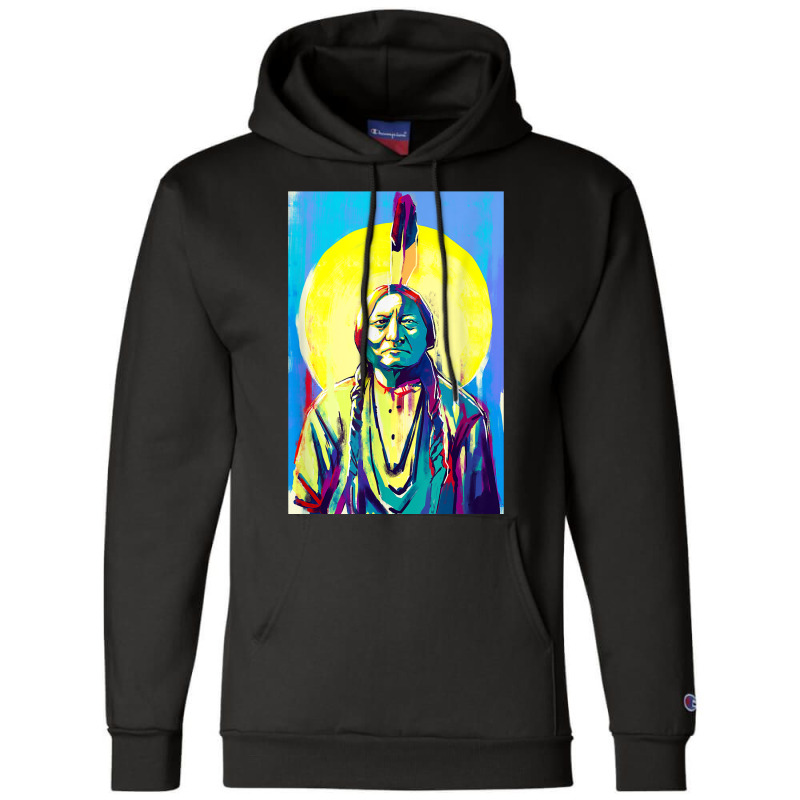 Sitting Bull Native American T Shirt Champion Hoodie | Artistshot