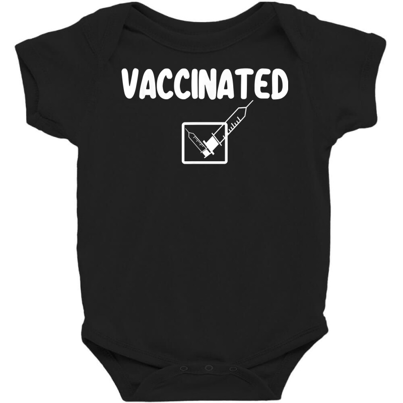 Vaccinated Check Mark Vaccine I Got Vaccinated T Shirt Baby Bodysuit by cm-arts | Artistshot