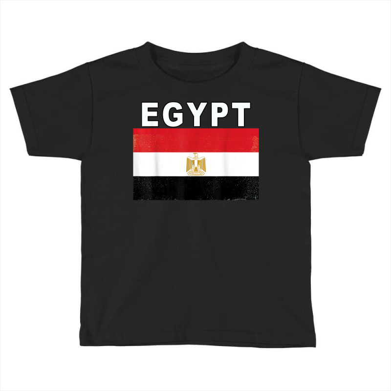 Egyptian National Pride Flag Of Egypt T Shirt Toddler T-shirt by cm-arts | Artistshot