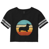 Corgi Retro Vintage 60s 70s Sunset Dog Lovers Men Women Scorecard Crop Tee | Artistshot