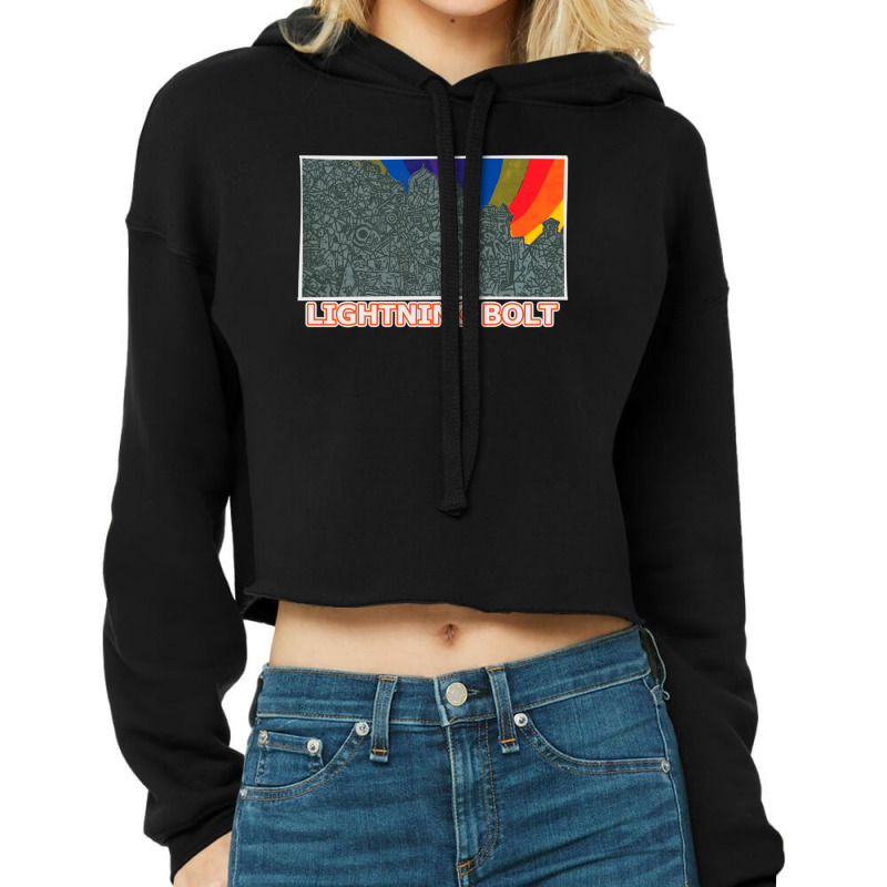 Lightning Bolt Cropped Hoodie by SpencerLarsen | Artistshot