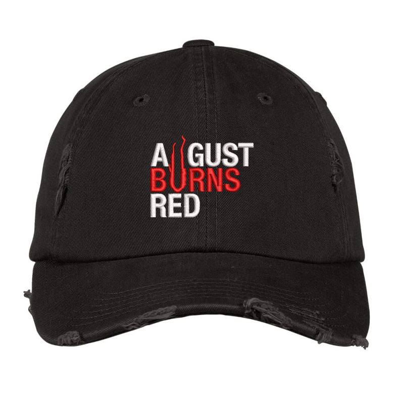 Logo Embroidered Hat Distressed Cap 