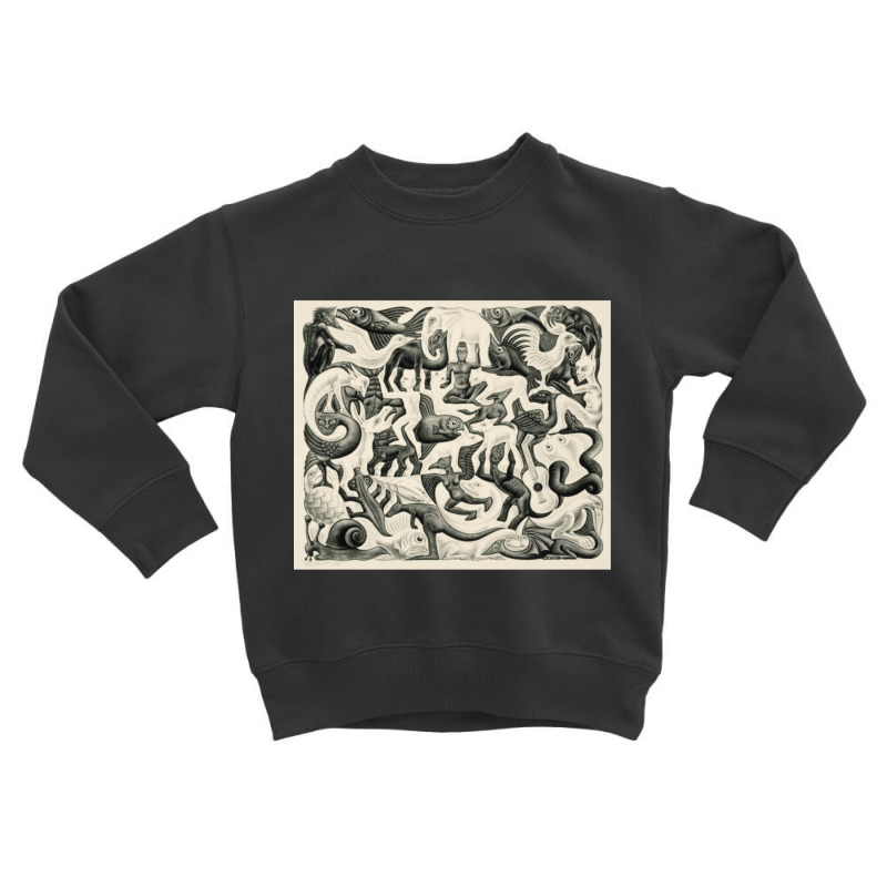 Escher - Plane Filling Ii Toddler Sweatshirt | Artistshot