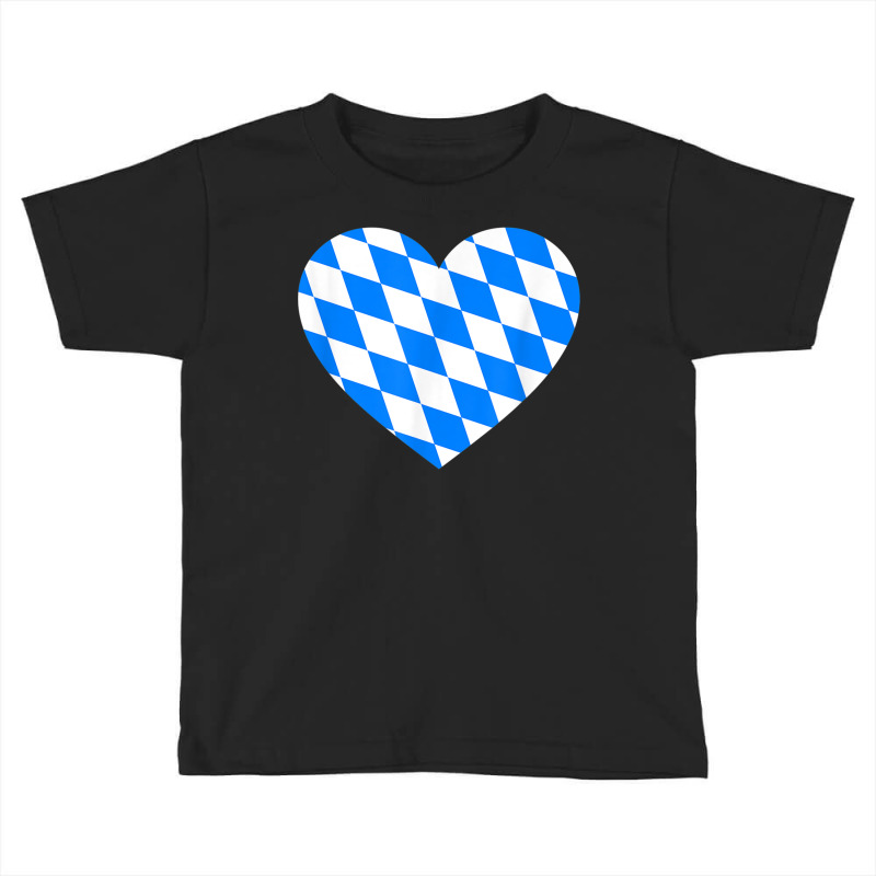 Love Germany State Bavaria Flag Colors Blue Diamonds T Shirt Toddler T-shirt by cm-arts | Artistshot