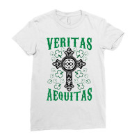 St Patrick's Day Irish Veritas Aequitas Ireland Men Women T Shirt Ladies Fitted T-shirt | Artistshot