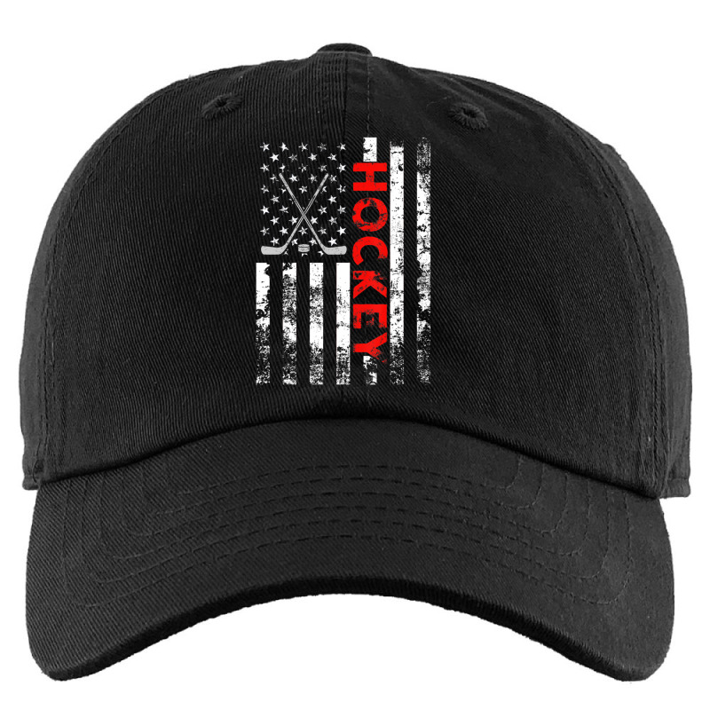 American Flag Hockey Usa Patriotic Kids Cap by cm-arts | Artistshot