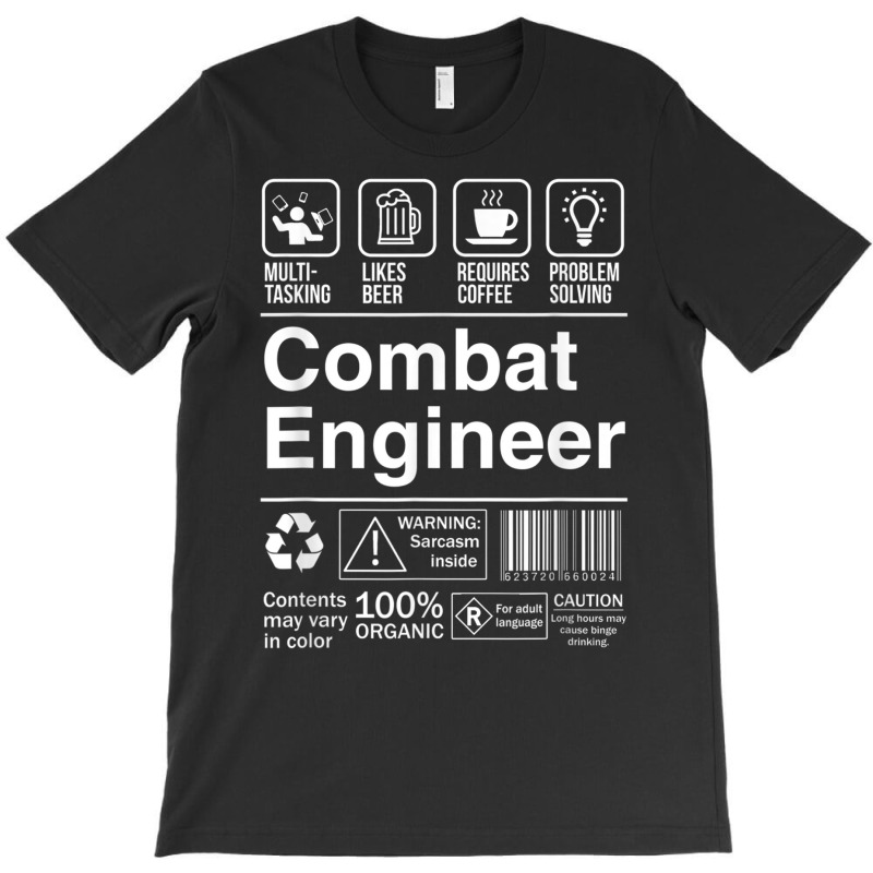 Combat Engineer Shopping Label Problem Solver T Shirt T-Shirt by cm-arts | Artistshot