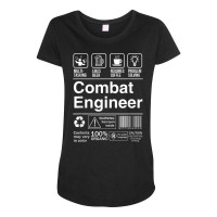 Combat Engineer Shopping Label Problem Solver T Shirt Maternity Scoop Neck T-shirt | Artistshot