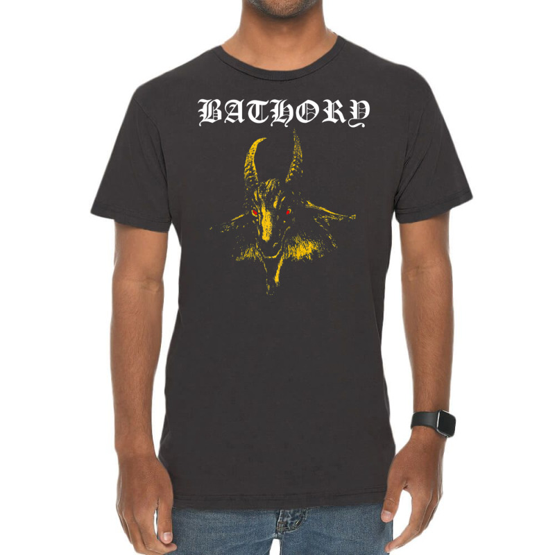 Bathory Yellow Goat Official Merchandise Vintage T-Shirt by Gibbons Washburn | Artistshot