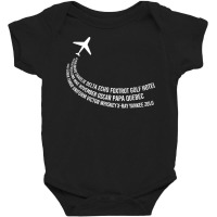 Phonetic Alphabet T Shirt  Pilot Airplane Shirt Baby Bodysuit | Artistshot