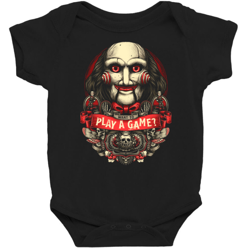 Want To Play A Game Baby Bodysuit by cm-arts | Artistshot