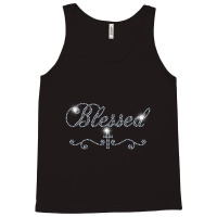 Blessed Bling Rhinestone Bling Women Mom Birth Day Tank Top | Artistshot