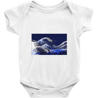 Hokusai Wave Carbon Fiber Styles Baby Bodysuit | Artistshot