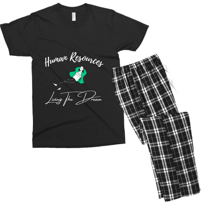 Human Resources Living The Dream Men's T-shirt Pajama Set | Artistshot