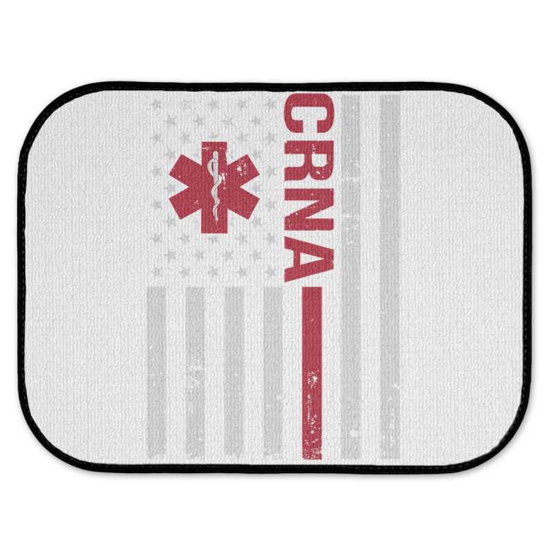 Crna Certified Registered Nurse Anesthetist Usa Flag Rear Car Mat | Artistshot