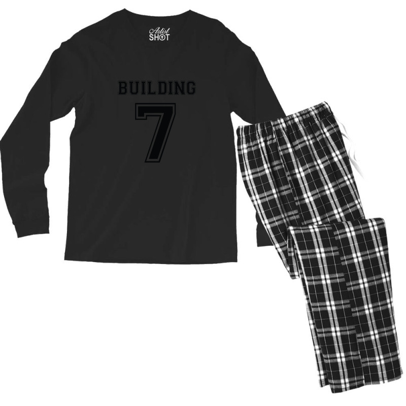 Building 7 - Controlled Demolition Men's Long Sleeve Pajama Set | Artistshot