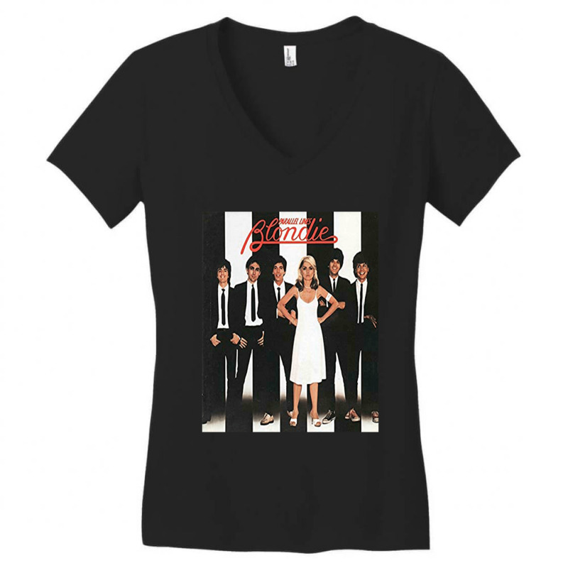 Parallel Lines Women's V-Neck T-Shirt by AlisonPayne | Artistshot