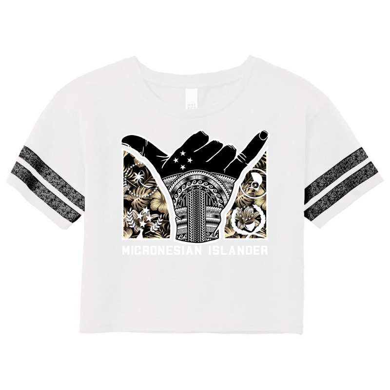 Micronesian Islander Sweatshirt Scorecard Crop Tee by cm-arts | Artistshot