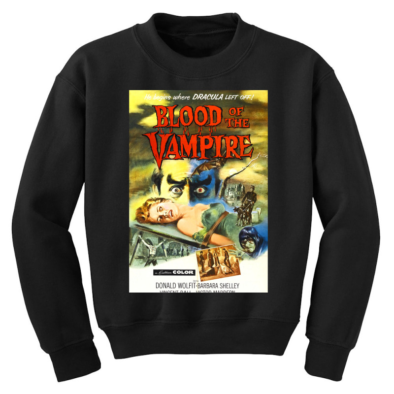 Vintage Retro Horror Movie 074 Youth Sweatshirt by Min02 | Artistshot