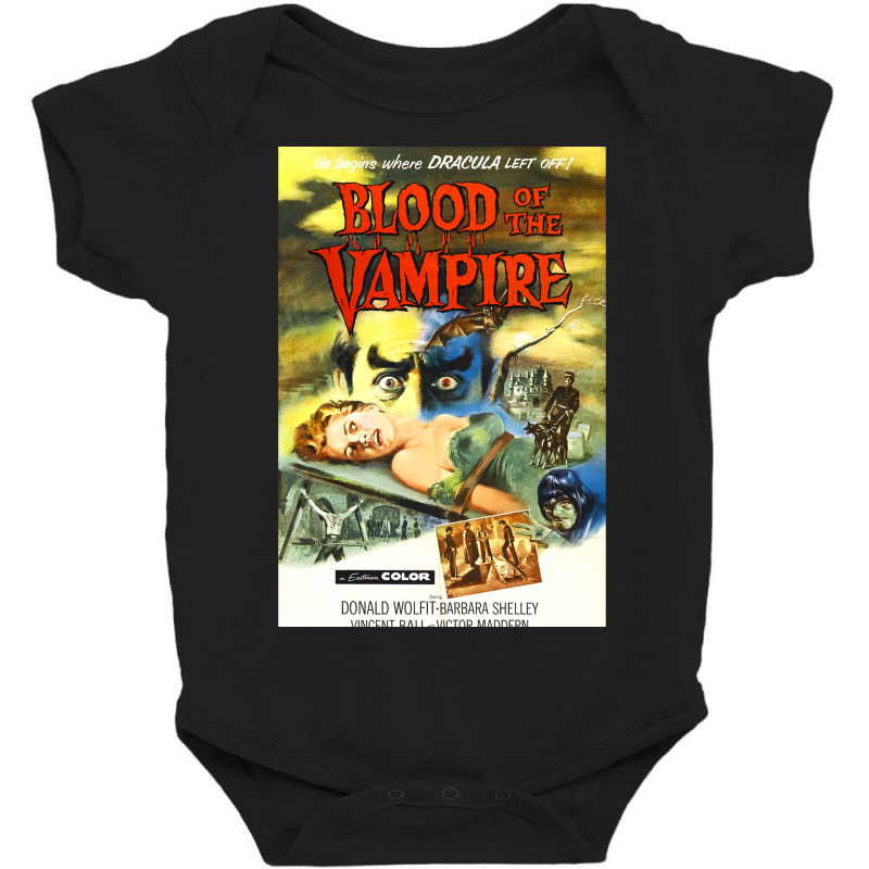 Vintage Retro Horror Movie 074 Baby Bodysuit by Min02 | Artistshot