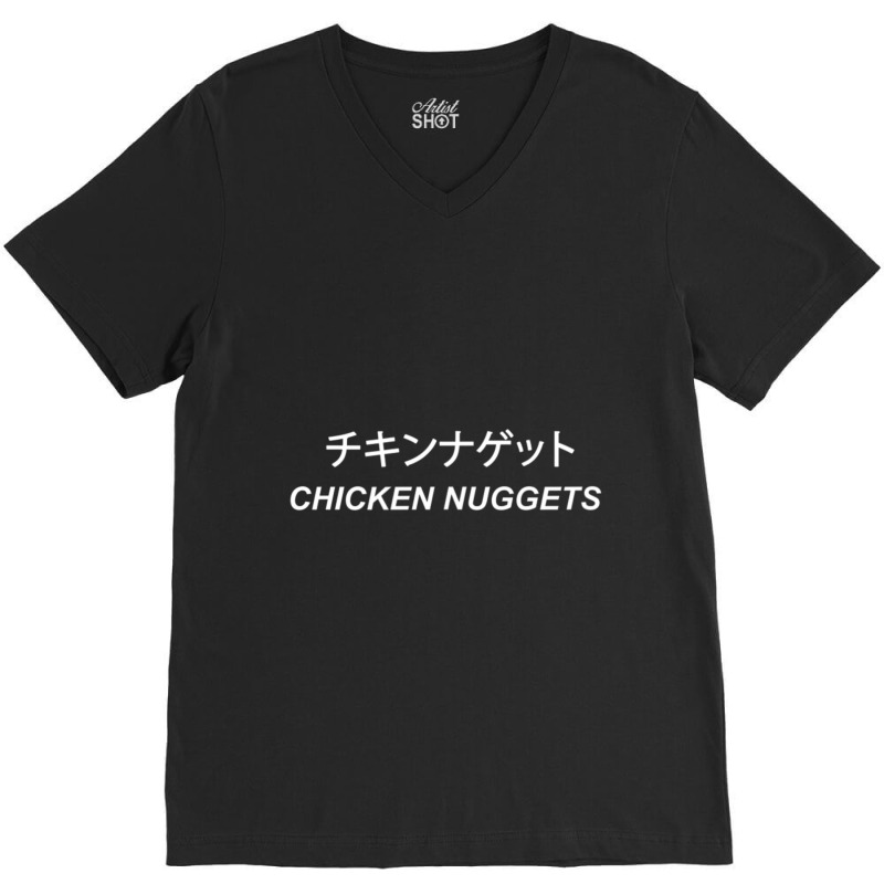 Chicken Nuggets Japanese Aesthetic Soft Grunge Girls Women V-neck Tee | Artistshot