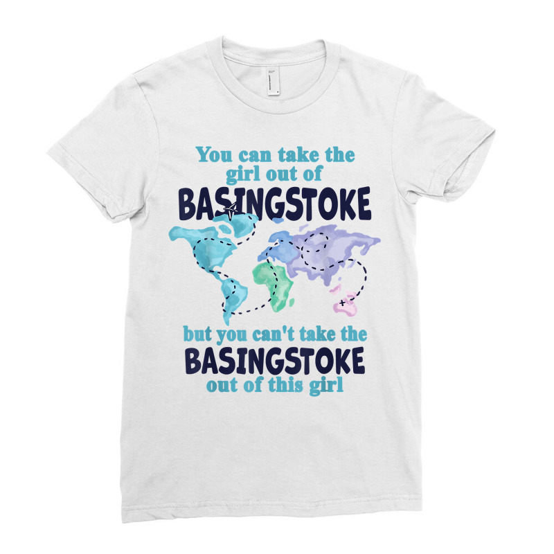 Relocation From Basingstoke   Proud Girl From Basingstoke T Shirt Ladies Fitted T-Shirt by cm-arts | Artistshot