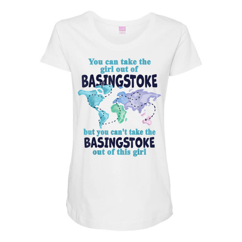 Relocation From Basingstoke   Proud Girl From Basingstoke T Shirt Maternity Scoop Neck T-shirt by cm-arts | Artistshot