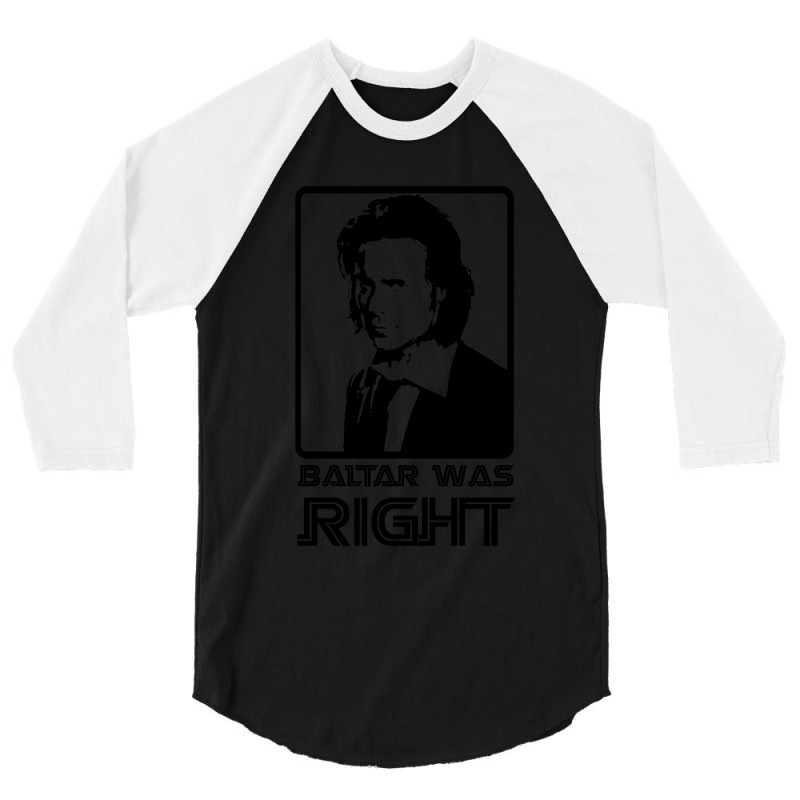 Baltar Was Right 3/4 Sleeve Shirt by cm-arts | Artistshot