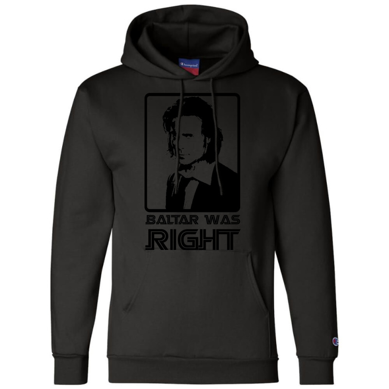 Baltar Was Right Champion Hoodie by cm-arts | Artistshot