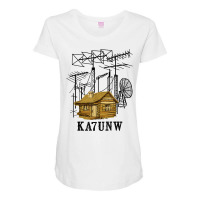 Ham Radio Operator Amateur Ka7unw T Shirt Birthday Gift Maternity Scoop Neck T-shirt | Artistshot