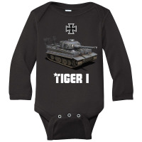 Tiger I German Heavy Tank Ww2 Military Panzerkampfwagen Pullover Hoodi Long Sleeve Baby Bodysuit | Artistshot