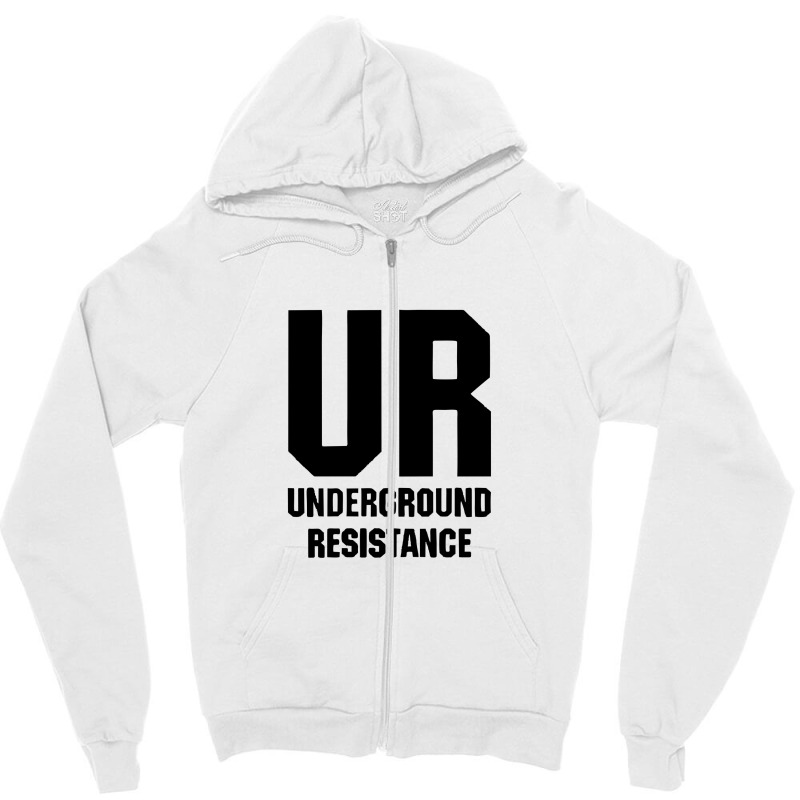 Underground Resistance Zipper Hoodie by cm-arts | Artistshot