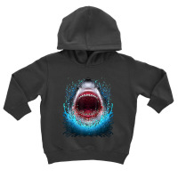 Great White Shark Open Mouth Teeth Beach Ocean Animal Toddler Hoodie | Artistshot