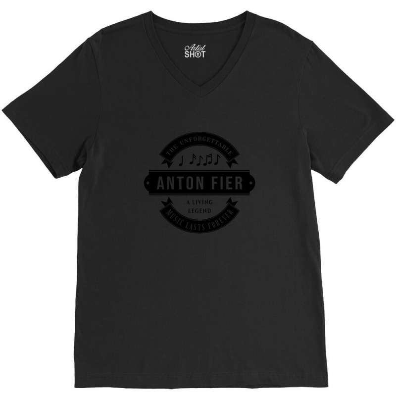 Anton Fier The Unforgettable Music Lasts Forever Search Twice For 'rip V-neck Tee | Artistshot