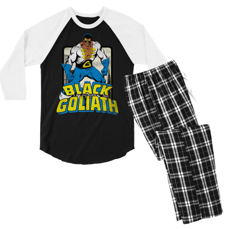 Black Goliath - Dr. Bill Foster (distressed) Men's 3/4 Sleeve Pajama Set | Artistshot