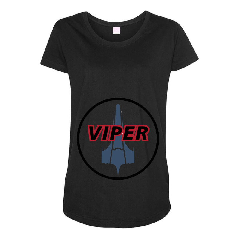 Battlestar Galactica - Viper Mark Ii Maternity Scoop Neck T-shirt by cm-arts | Artistshot