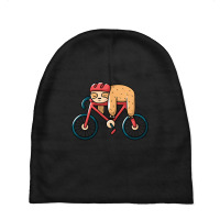 Bike Sloth, Bicycle Cycling Sloth, Cycling Sloth, Bicycle Cycling Slot Baby Beanies | Artistshot