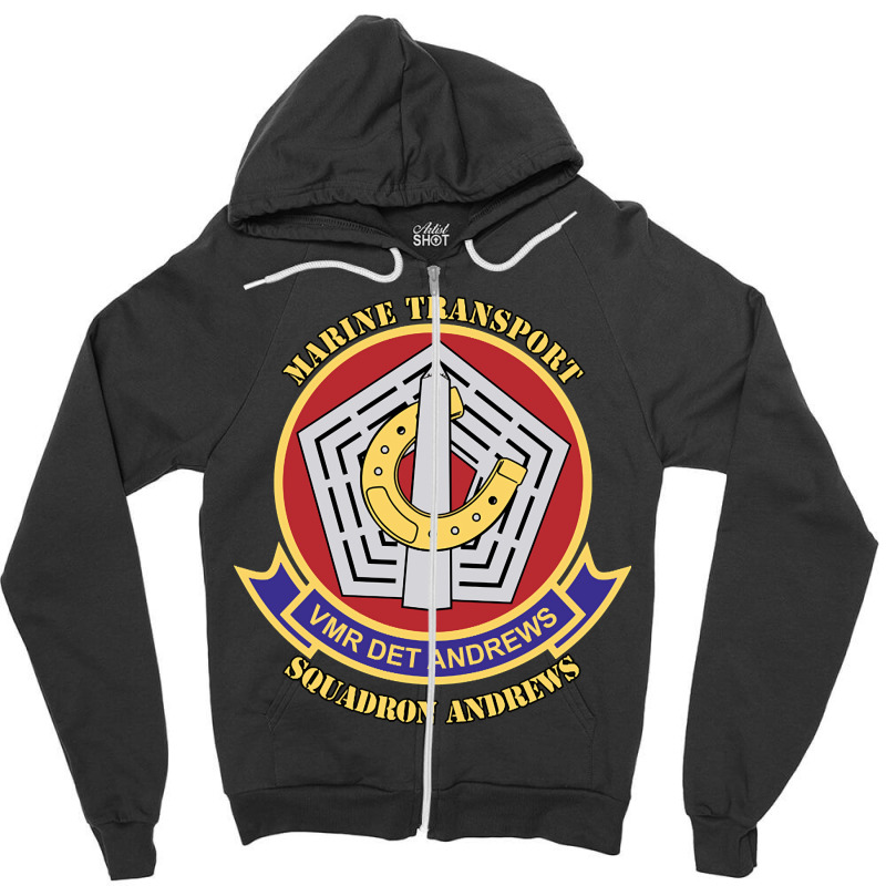 Marine Transport Squadron Andrews, Marine Transport, Squadron Andrews, Zipper Hoodie | Artistshot