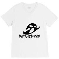 Phasmophobia Ghost Funny Boo Dark Horror (9) V-neck Tee | Artistshot