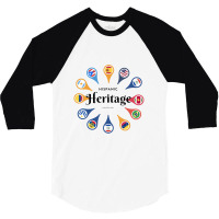 National Hispanic Heritage Month 2021 3/4 Sleeve Shirt | Artistshot