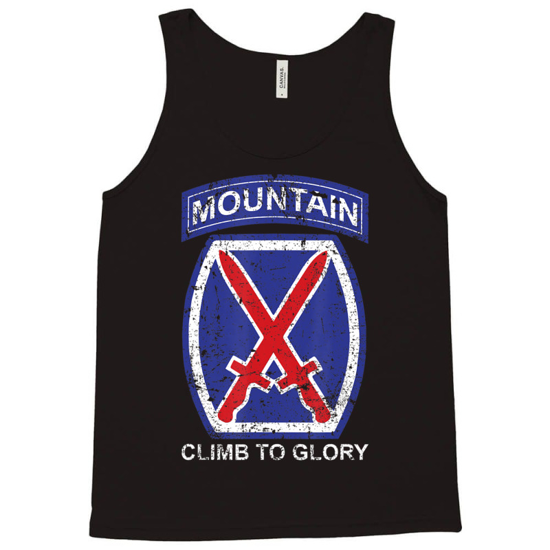 10th Mountain Division Climb To Glory 20324 Tank Top by cm-arts | Artistshot