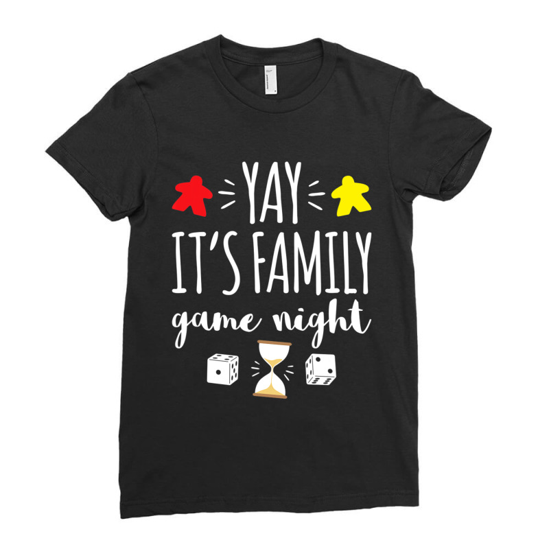 Celebrate Family Game Night Board Games Card Games Ladies Fitted T-shirt | Artistshot