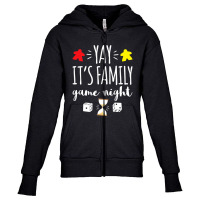 Celebrate Family Game Night Board Games Card Games Youth Zipper Hoodie | Artistshot