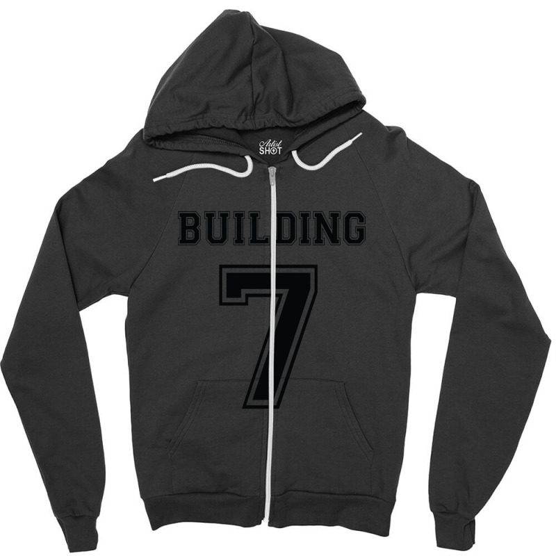 Building 7 - Controlled Demolition Zipper Hoodie | Artistshot